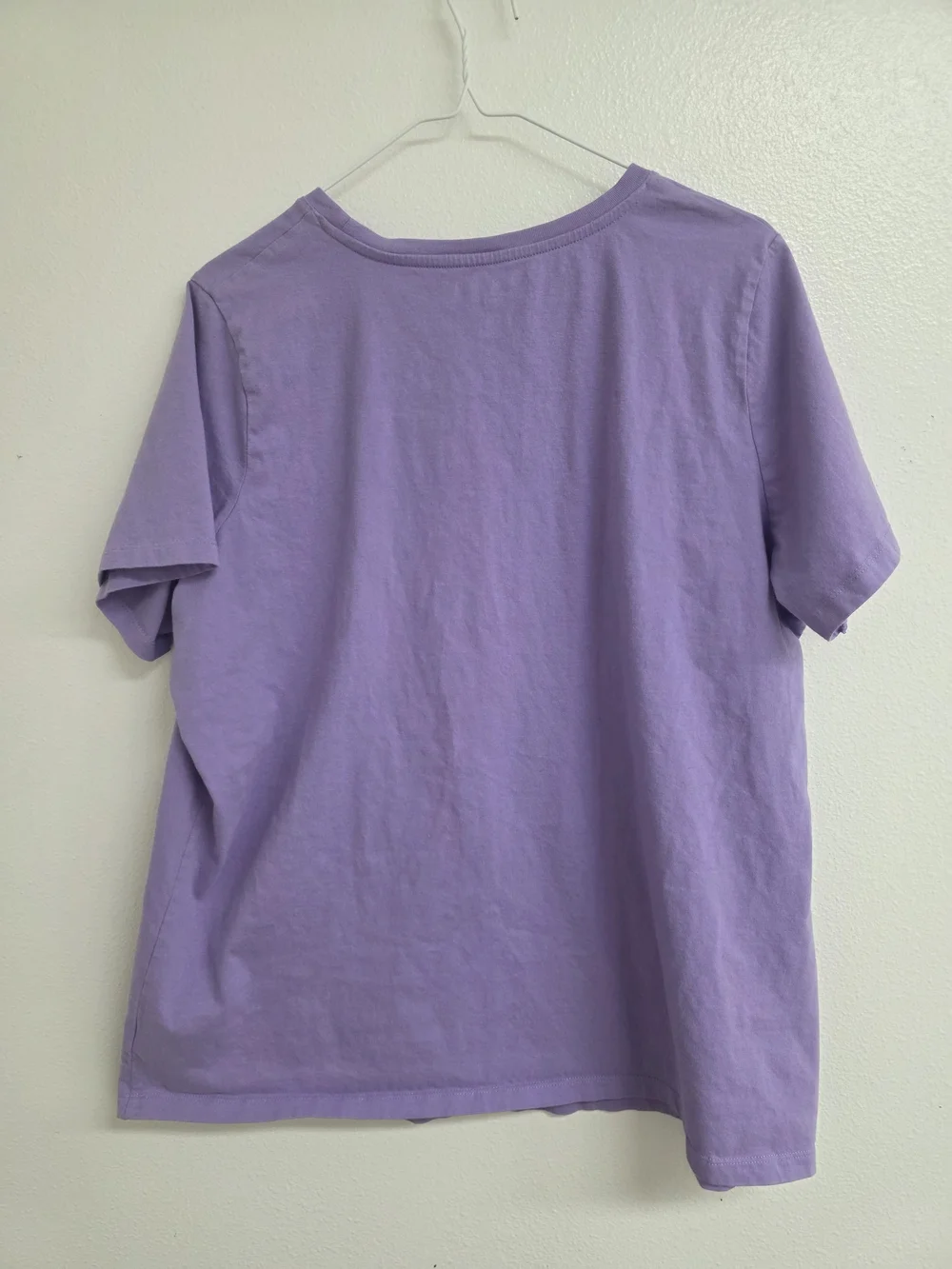 Woman Within Lavender Short Sleeve Crewneck Tee (0707)